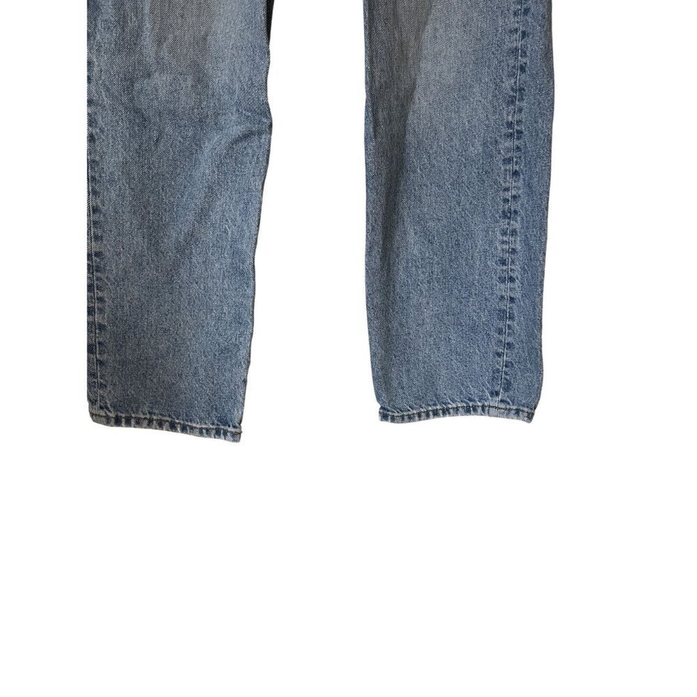Madewell Low Strung Straight Button Fly Denim Jeans 23 - Picture 4 of 8